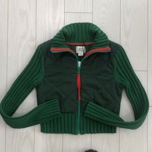 Green Quilted puffer sweater vest from urban outfitters